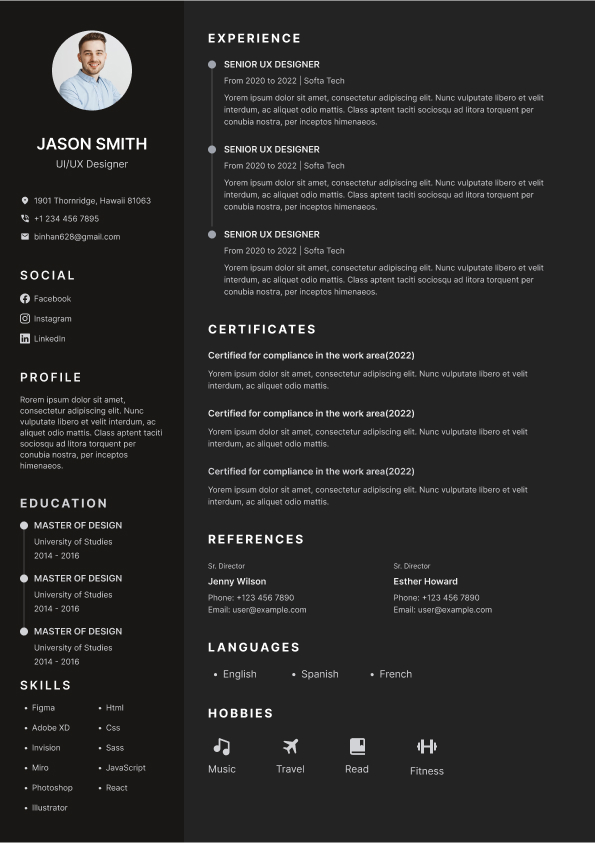 Resume Template Echo